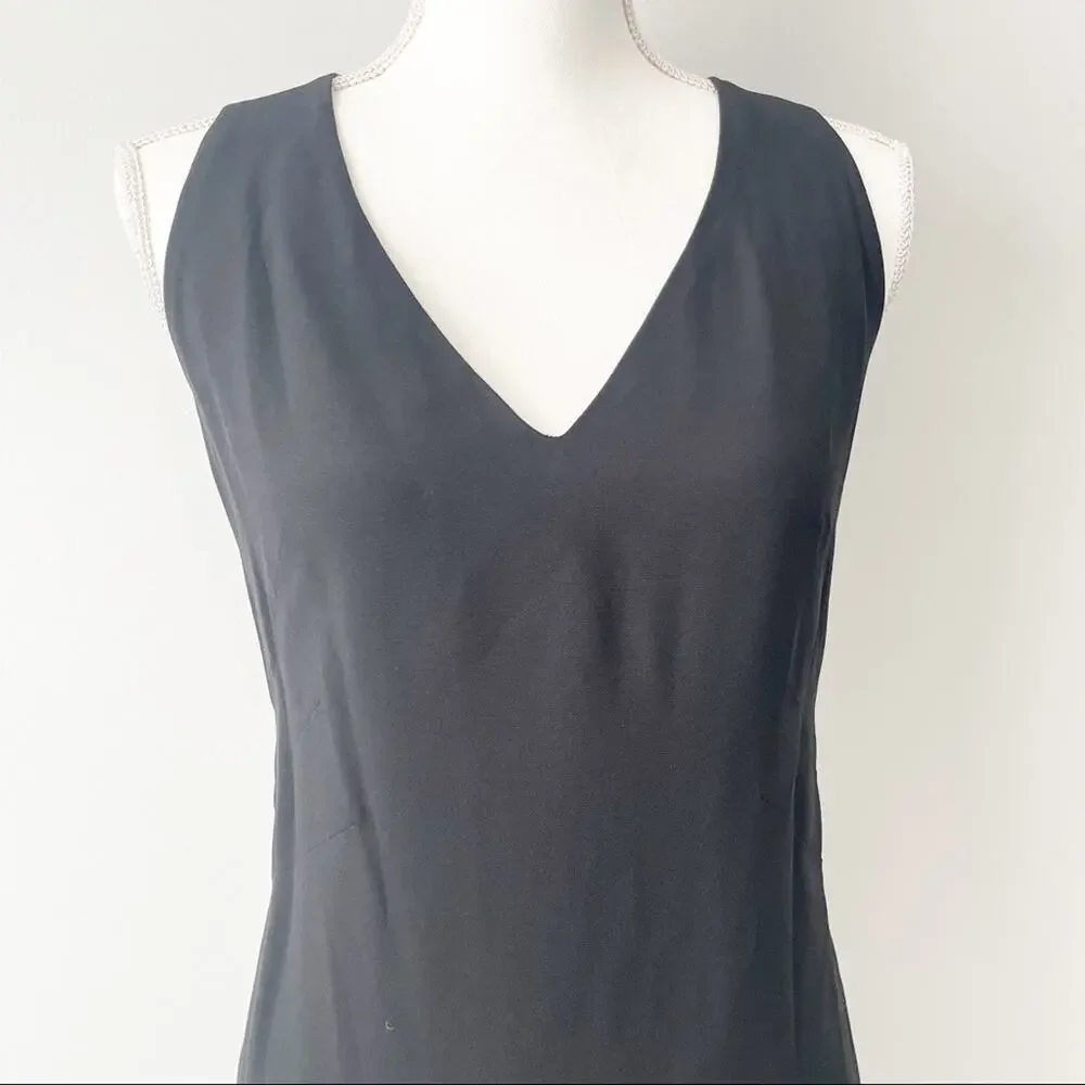SantaCroce made in Italy black sheath dress cocktail party size 42 size 10